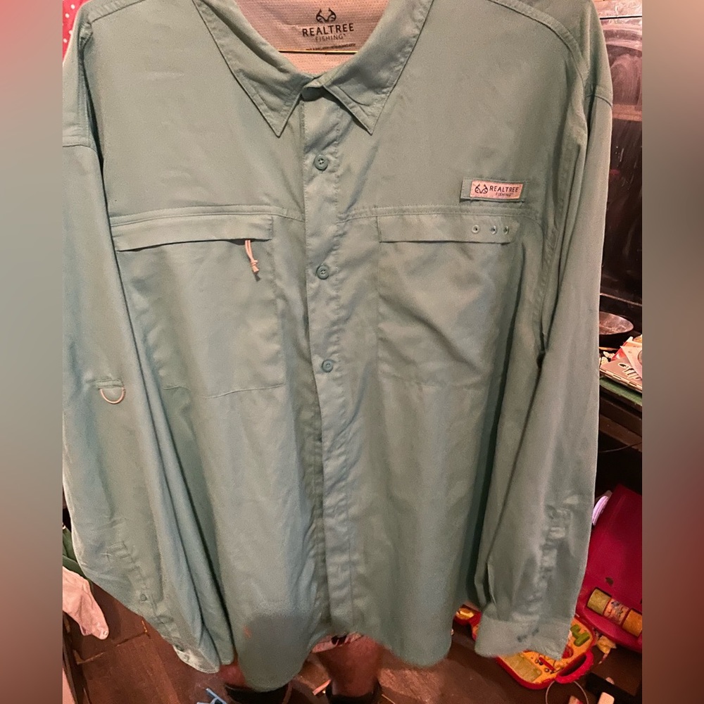 Real tree fishing shirt